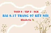Bài 9.17 trang 97 Toán 8 Kết nối tri thức Tập 2